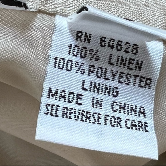 2 Piece Women’s Linen Jacket and Skirt TOTO N KO Size 6 - Picture 4 of 16